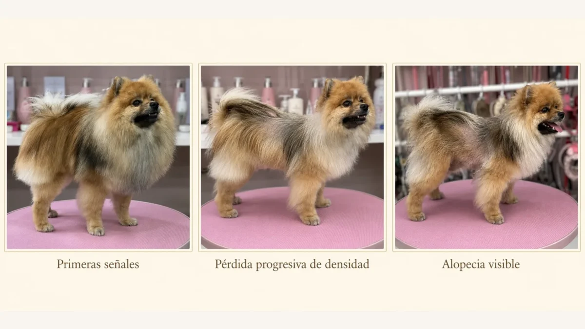 Evolucion alopecia x pomerania Can Xiu-Xiu