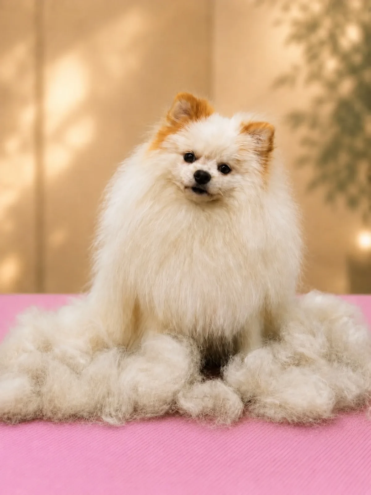 Muda pomerania Can Xiu-Xiu pelo 1