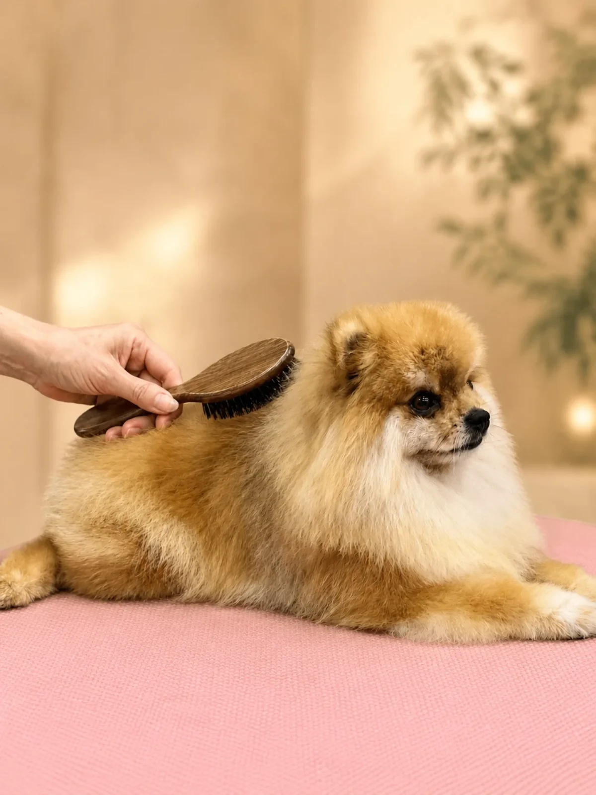 Pomerania cepillado Can Xiu-Xiu 1