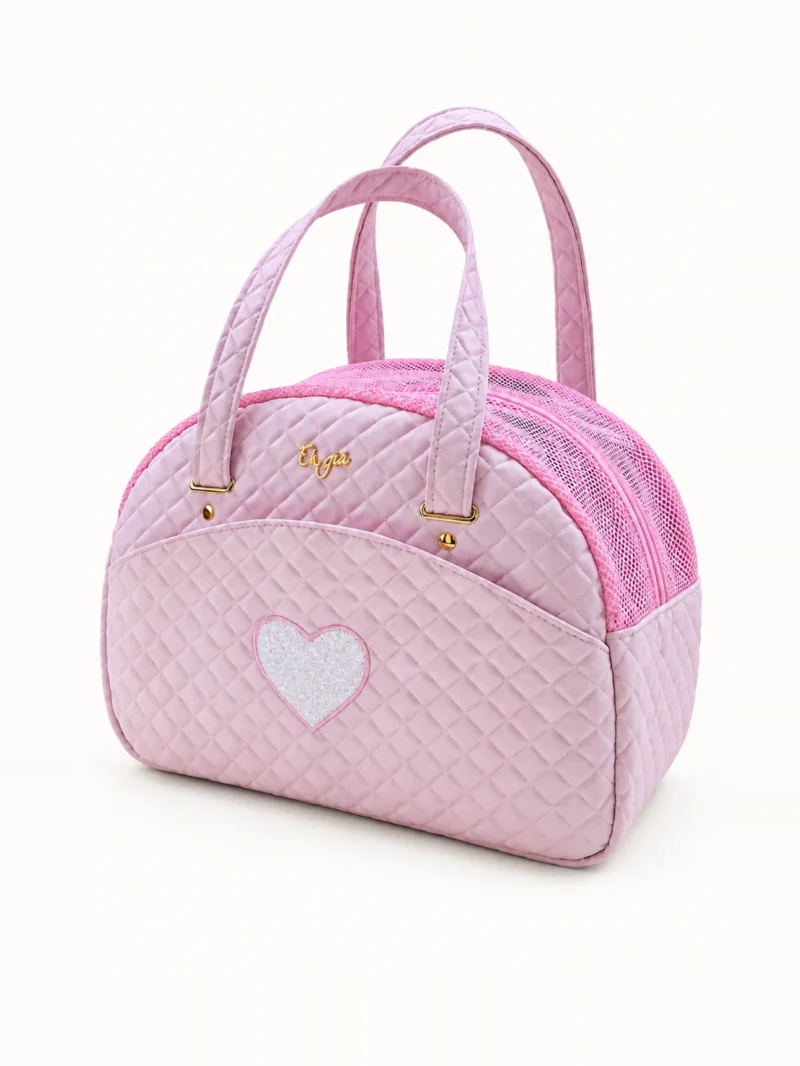 Bolso Cuty Bag Pink, bolso acolchado rosa para perro