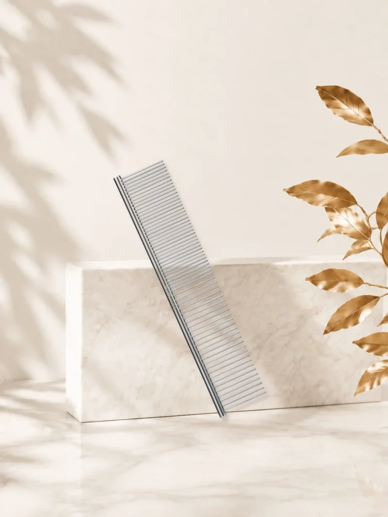 Peine de acero inoxidable de 18 cm con púas metálicas Can Xiu-Xiu
